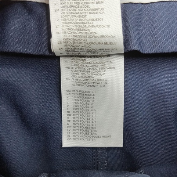 Adidas Pants Mens 36x32 Blue Climalite Golf Pinstripe Woven Casual Performance - Picture 6 of 10